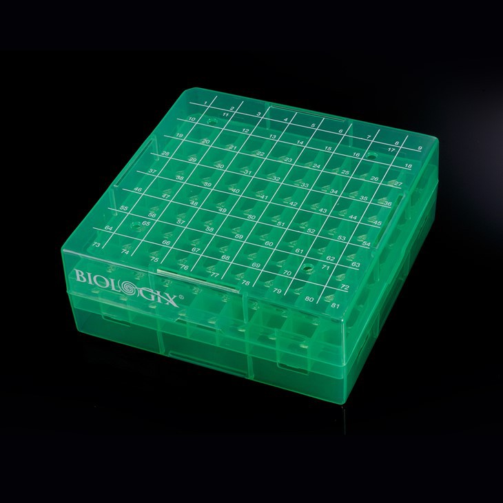 Plastic Cryobox 81 Well PC PP Freezing Tube Cryogenic Storage