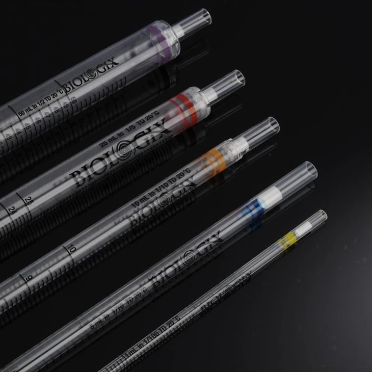 1ml, 2ml, 5ml, 10ml, 25ml, 50ml Serological Pipettes
